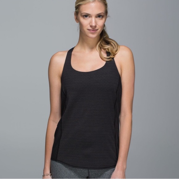 Lululemon Wild Tank Black/Dottie Dream Rose Neutral Blush Black Size 6 - Picture 2 of 6